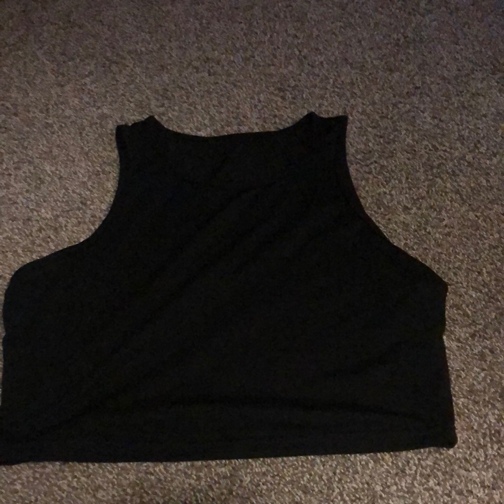 Black Sleeveless Women's Top and short set